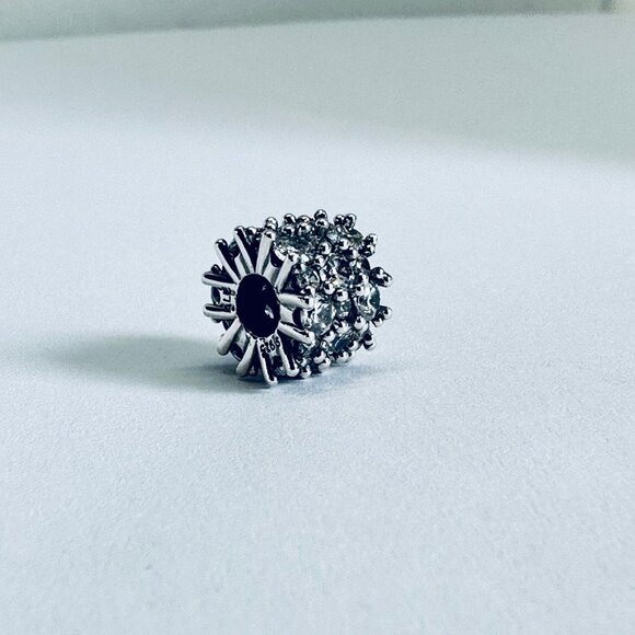 NEW Authentic Pandora Silver CLEAR Sparkle Charm / Pandora Bracelet - Picture 5 of 6